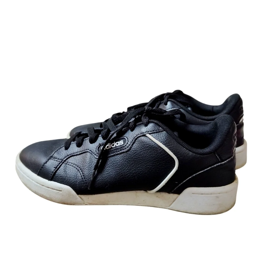 Adidas Women's Roguera Black Leather Sneakers, 7